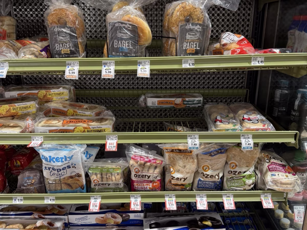 Wide aisle shot where price tags are too small to read